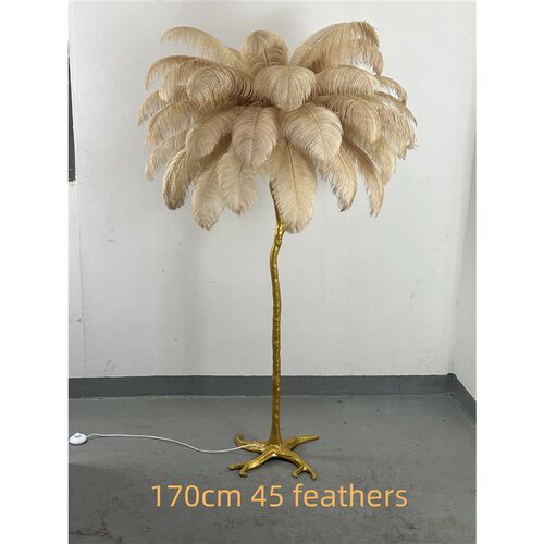 Nordic Feather Floor Lamp Light Luxury Internet Celebrity Os