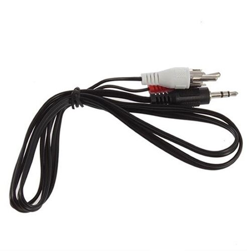 Factory Price NEW HOT 3.5mm 1/8 Jack Mini Plug To 2 RCA M