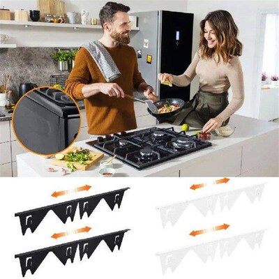 Adjustable Stainless Steel Retractable Stove Cover for Most
