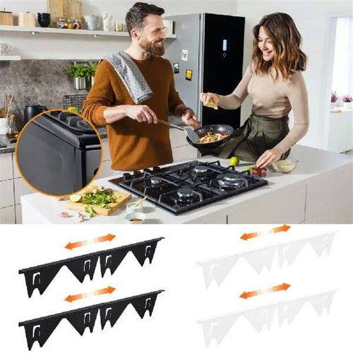 Adjustable Stainless Steel Retractable Stove Cover for Most