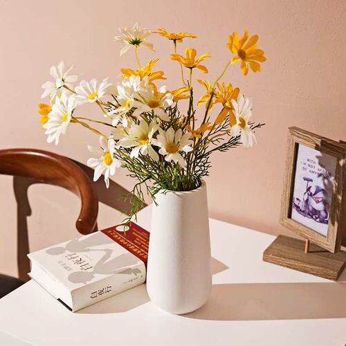 Simple Modern Ceramic Vase Home White Vase Ceramic Chinese C