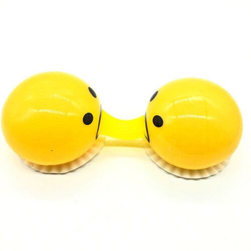 Halloween egg yolk vomiting squishy slime ball Vent toys玩具