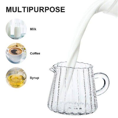 Water Bottle Small Milk Jug Clear Cup Syrup Pitcher Frother
