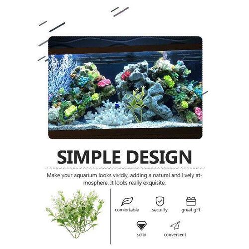 30pcs Aquarium Artificial Plants Fake Water Grass