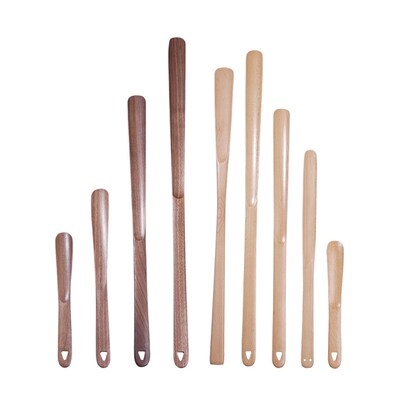 Black Walnut Long Shoe Horn Household Shoe Helper Long Handl