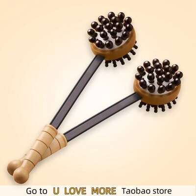 1PC Back Knock Massage Hammer Stress Fatigue Relief Handle W