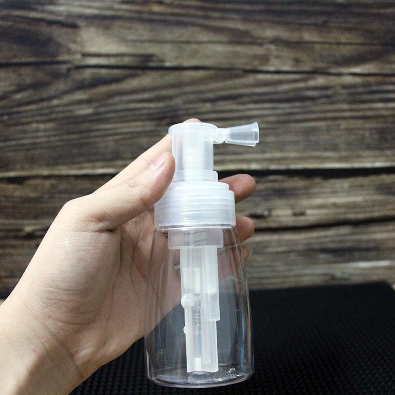 痱子粉喷瓶儿童爽身粉喷雾瓶理发店按压喷瓶粉末灌装瓶分装喷粉瓶