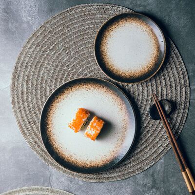 18CM round coasters 36CM hand-woven placemats