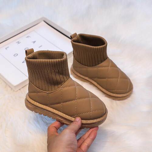 2025 Childrens Anti-slip Waterproof Warm Snow Boots For Boy