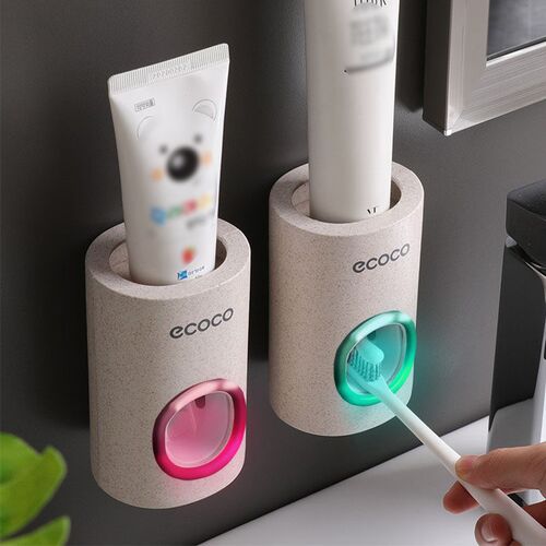 Automatic Toothpaste Dispenser Dust-proof Toothbrush Holder