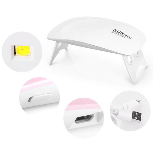 6W Nail Dryer Mini LED Uv Lamp Portable Gel Lamp Professiona