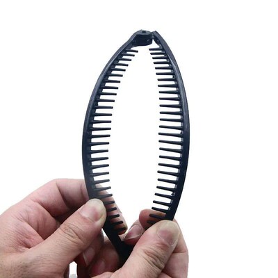 Solid Color Banana Ponytail Clip Women Hair Styling Claw Bar