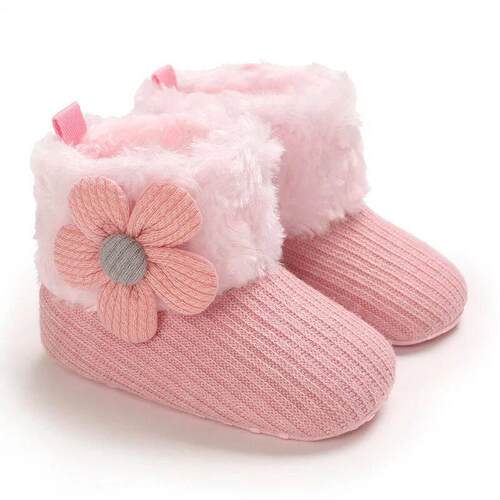 Classic 0-18M Baby Autumn/Winter Boots Girl Baby Boy Pink Wa