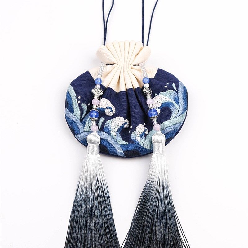 刺绣diy初学自己绣汉服古风绣花香囊包袋挂件手工刺绣荷包材料包,居家布艺,缝纫DIY材料套装,淘宝优惠券,粉丝福利购,淘宝优惠卷