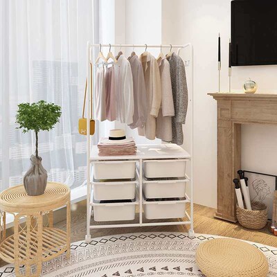 Clothes Hanger Bedroom Household Multifunctional Coat Rack C