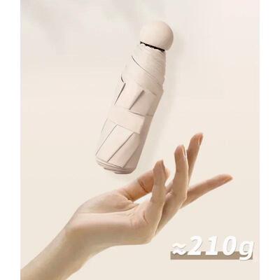 Capsule Umbrella Sunny and Rainy Dualuse Rainproof Sun Prote