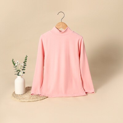 Girls Cashmere Base Shirt AutumnWinter Kids Long Sleeve Tshi