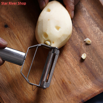 Stainless Steel Multi-function Vegetable Peeler Potato Carro