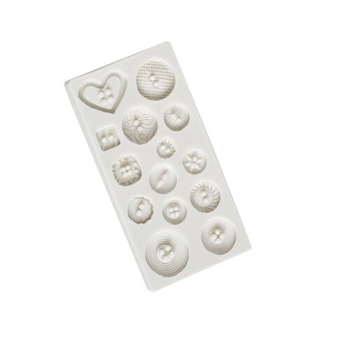 Button Silicone Mold Kitchen DIY Cake Baking Tool Fudge Bisc