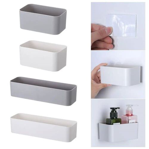 Wall Mounted Organizer Punh Free Remote Control Holder Fixed