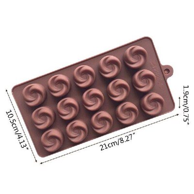 15 Cavity Silicone Mold Cake Chocolate Polymer Clay Mould