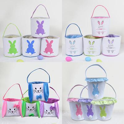 2026 Easter Basket Egg Decorations Stuffy Rabbit Tail Rabbit