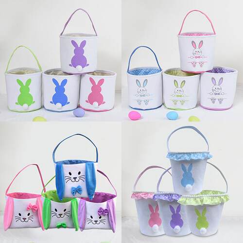 2026 Easter Basket Egg Decorations Stuffy Rabbit Tail Rabbit