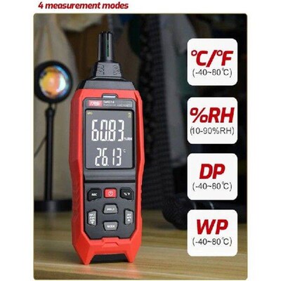 Digital Psychrometer Thermo-Hygrometer LCD Temperature &
