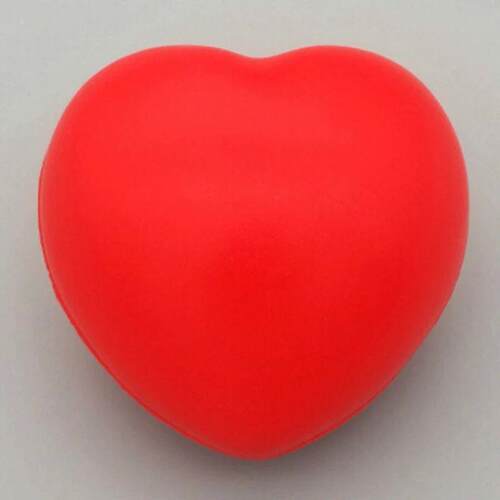 1Pc Funny Soft Foam Anti Sss Ball Toys Squeeze Heart Shaped