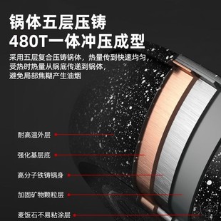 non pan stick pot frying soup set cooker gas piece