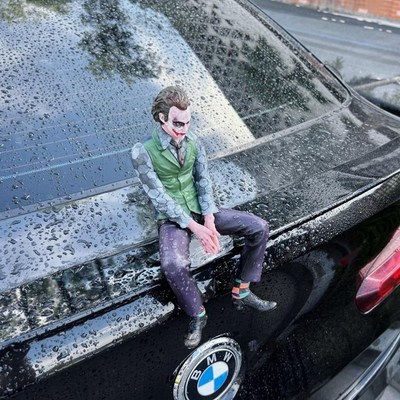 小丑车载摆件车顶玩偶装饰品汽车尾部挂件车外后备箱车后尾公仔