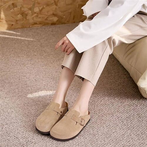 Comwarm Mens Cork Clogs Men Cork Mules Slippers Fashion Bra