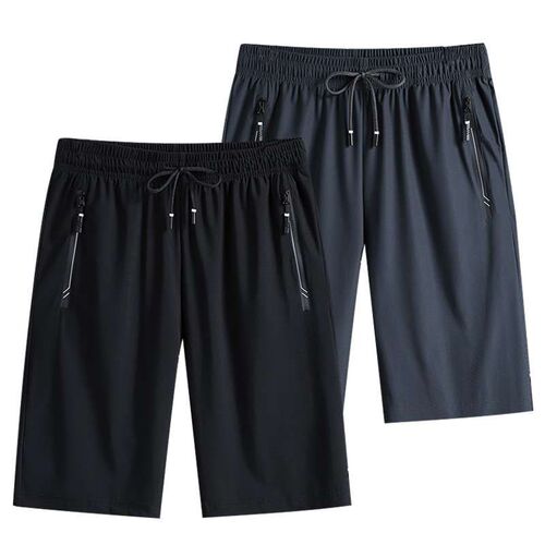 Ice Silk Shorts Mens Summer Thin Five-point Pants Quick-ryi