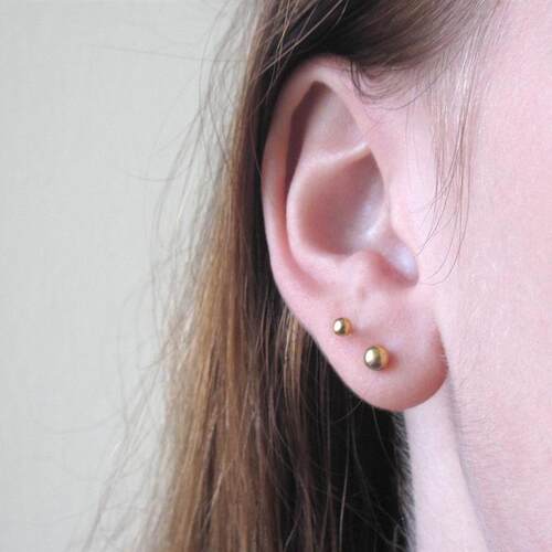 1PC Stainless Steel Heart Ball Moon Labret Stud Lip Ring Ear