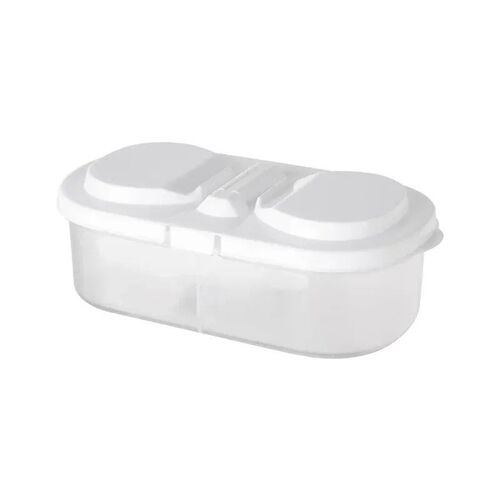 2In1 Food Storage Box Double Compartment Lid Food Sealing Ja