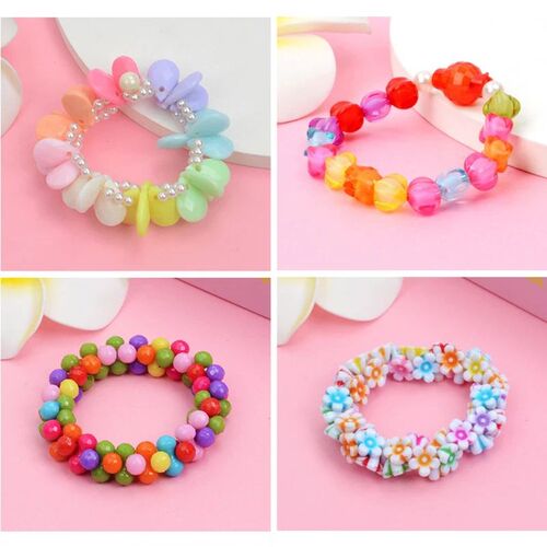 24 Grid Acrylic Bead Set Children Beaded Toys DIY Handmade B