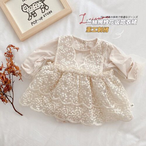 0-2Years Princess Newborn Baby Girl Dress Romper Long Sleeve