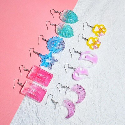 Earring Pendant Silicone Mold Epoxy Resin Jewelry Making Mol