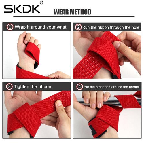 Weightlifting Gym Anti-Slip Sport Safety Wrist Straps Weight