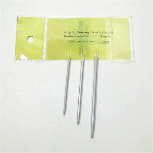 3pcs/set Big Eye Nylon Wire Knitting Needle Yarn Sewing