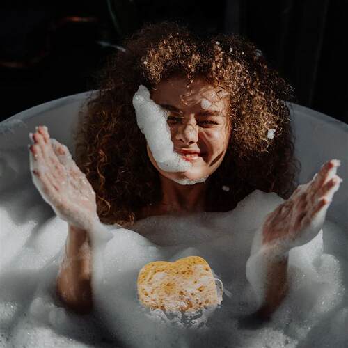 2Pcs Natural Honeycomb Sea Sponge Gentle Exfoliating Body Sc