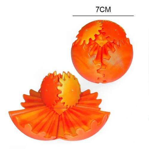 Gear Ball 3D Printed Fidget Toys Spin Ball or Cube Sss Relie