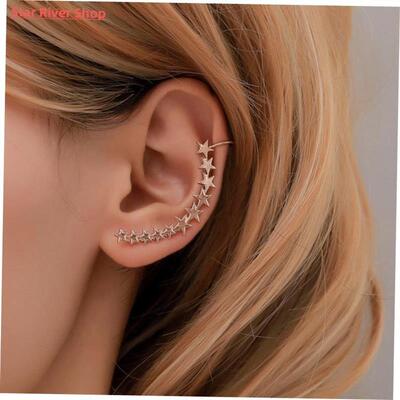 Bohemian NO Piercing Crystal Rhinestone Ear Cuff Wrap Stud C