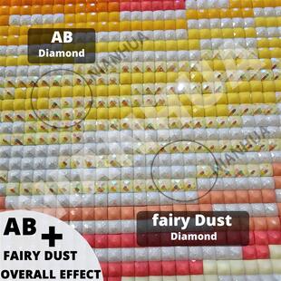 Fairy Dust AB Cartoon Girl Diamond Painting Beauty Girl Warr