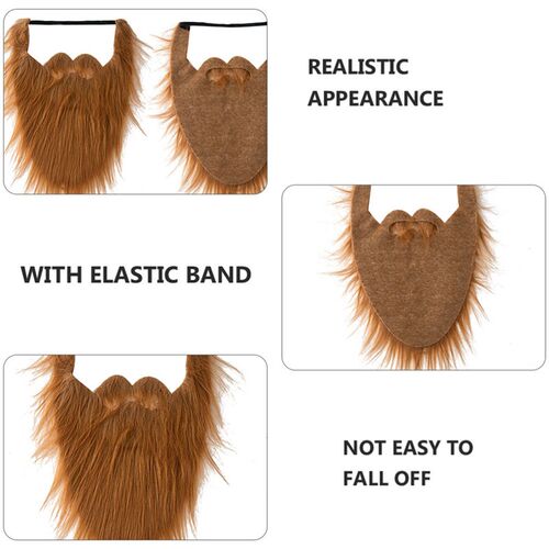 Fake Beard Fancy Dress Halloween Costume Party Facial Hair M