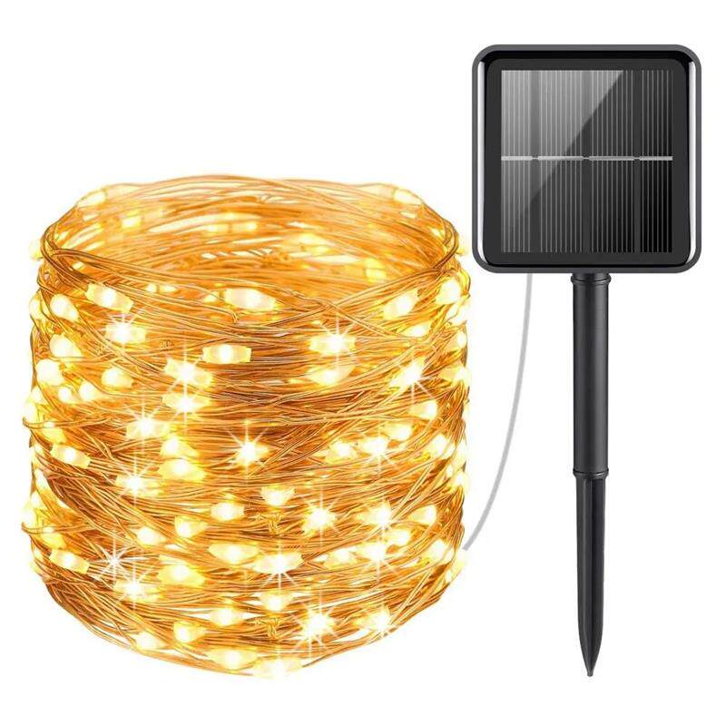 Solar Light Outdoor Waterproof 50/100/200/300 LED Lamp Strin - 实物图