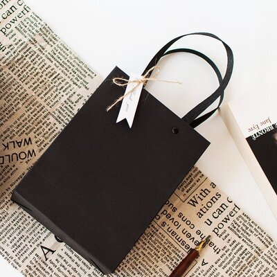black giftbag boyfriend gift packaging bag and box business