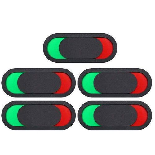 5pcs 10x4cm Black Vacant Occupied Sign Sliders for Bathroom