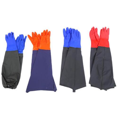 Fishing gloves waterproof extended plush rubber anti slip