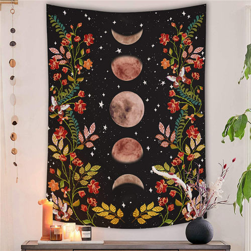Ins Psychedelic Flower Tapestry Home Bedside Decoration Clot